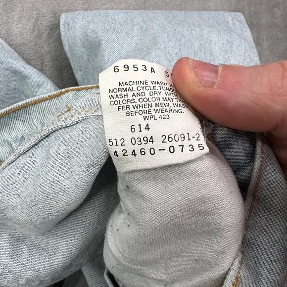 VTG Levis 560 Jeans Women 14 Blue Loose Fit Straight Leg Orange Tab Made in USA - Picture 10 of 10